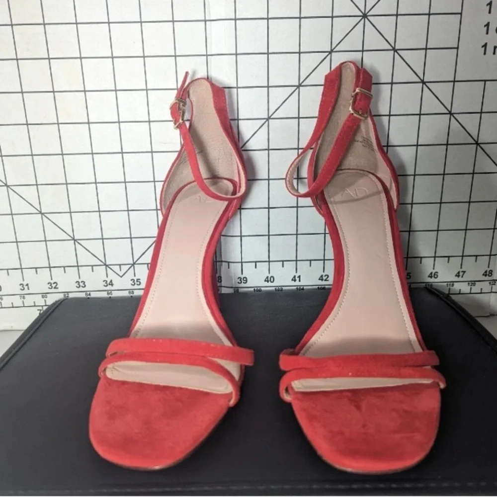 NEW-Size 8.5M Womens AD & Daughters Vero Cuoio Stiletto High Heeled Sandals Red
